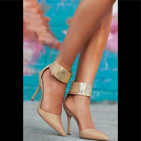 Sam Edelman Shoes - 🌟3X HP🌟Sam Edelman Nude Ankle Cuff Pump Heels